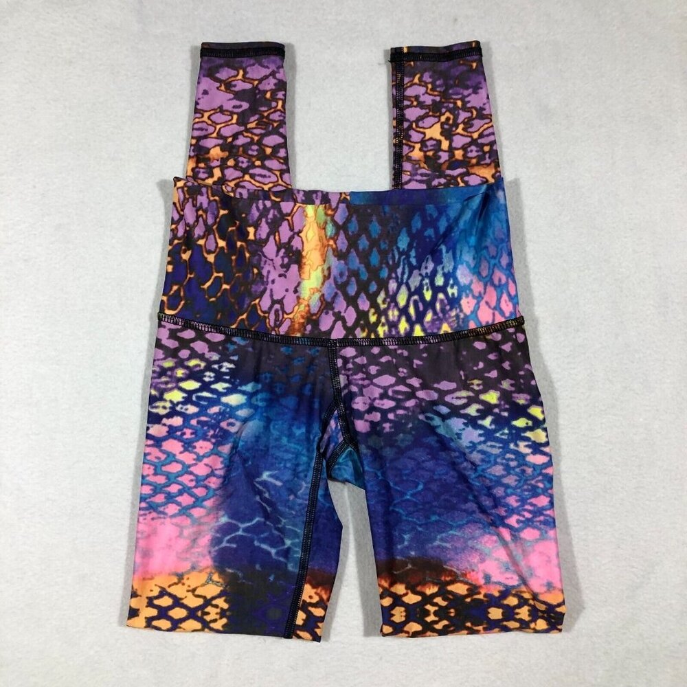 Teeki Leggings Womens XS Colorful Print Leggings Boho Yoga Festival